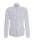 ფოტო #3 პროდუქტის Men's Printed Performance-Stretch Slim-Fit Dress Shirt