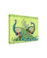 Фото #2 товара Jean Plout 'Peacock Parade Green' Canvas Art - 35" x 47"
