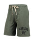 Men's Green Miami Marlins Mainstream Logo Terry Tri-Blend Shorts