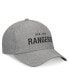 Фото #3 товара Men's Heather Gray New York Rangers Elements A-Frame Leather Strapback Hat