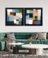 Фото #2 товара "Chromatic Cube I II" Frameless Free Floating Reverse Printed Tempered Glass Wall Art Set of 2, 38" x 38" x 0.2" Each