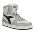 Фото #2 товара Diadora Mi Basket Used High Top Mens White Sneakers Casual Shoes 158569-C9594