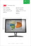 Фото #4 товара 3M Anti-Glare Filter for 24in Monitor - 16:10 - AG240W1B - 61 cm (24") - 16:10 - Monitor - Frameless display privacy filter - Anti-glare - 68 g