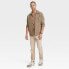Фото #2 товара Men's Knit Shirt Jacket - Goodfellow & Co Brushed Brown L