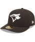 Фото #1 товара Men's Toronto Blue Jays Black, White Low Profile 59FIFTY Fitted Hat