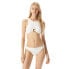 Michael Kors Women Essentials Solid Cropped Bikini Top White Size MD