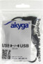 Фото #2 товара HUB USB Akyga 4x USB-A 2.0 (AK-AD-13)