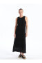 Фото #1 товара Платье женское LC WAIKIKI Classic с V-образным вырезом и уникальным узором