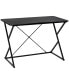 Home Office Computer Writing Desk with Z and X Bar Frame Support, Black - фото #1