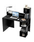 Фото #1 товара Modern Computer Desk with Storage Bookshelf and Hutch for Home Office