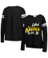ფოტო #1 პროდუქტის Women's Black Oakland Athletics Free Agent Long Sleeve T-shirt
