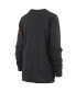 ფოტო #4 პროდუქტის Women's Heathered Black Purdue Boilermakers Two-Hit Canyon Long Sleeve T-shirt