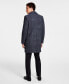 ფოტო #2 პროდუქტის Men's Plaid Double-Face Wool Blend Overcoat