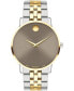 ფოტო #1 პროდუქტის Men's Museum Classic Swiss Quartz Two-Tone Stainless Steel Yellow PVD Watch 40mm