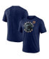 Фото #1 товара Men's Heather Navy Chicago Bears Sporting Chance Tri-Blend T-shirt