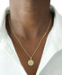 Diamond Pisces Disc 18" Pendant Necklace (1/10 ct. t.w.) in Gold Vermeil, Created for Macy's