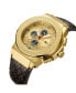 Men's Saxon Diamond (1/6 ct.t.w.) 18k Gold Plated Stainless Steel Watch