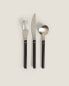 Фото #1 товара Set of steel cutlery with hexagonal handle