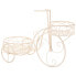 Flower Pot Stand Alexandra House Living White Metal Iron Bicycle 30 x 61 x 55 cm