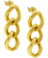 Фото #1 товара Серьги ADORNIA 14k Gold-Plated Curb Chain