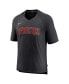 Фото #3 товара Men's Black Arizona Diamondbacks Authentic Collection Pregame Raglan Performance V-Neck T-shirt