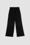 Kadın Siyah Kanvas Pantolon - C5410ax/bk81