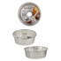 Фото #2 товара Формы для выпечки Кинвара Set of Cake Tins Алюминий Серебристый 19,5 x 19,5 x 6 см 4 предмета