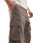 Фото #3 товара ONLY & SONS tapered cuffed cargo trouser in light brown