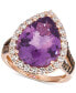 ფოტო #1 პროდუქტის Grape Amethyst (6-3/8 ct. t.w.) & Diamond (1 ct. t.w.) Ring in 14k Rose Gold