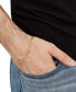 ფოტო #2 პროდუქტის Men's Concave Curb Link Chain Bracelet in 14k Gold-Plated Sterling Silver