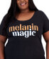 ფოტო #3 პროდუქტის Trendy Plus Size Melanin Magic Graphic T-Shirt