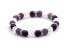 Фото #1 товара Bead bracelet made of amethyst and crystal MINK69 / 18
