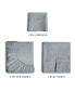 Фото #9 товара 3 Piece Deep Pocket Microfiber (Muted, Vibrant, Heathered) Sheet Set - Twin