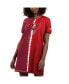 Фото #1 товара Women's Red Tampa Bay Buccaneers Ace Tie-Dye T-Shirt Dress