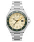 ფოტო #1 პროდუქტის Men's Dumas Automatic Sahara with Silver-Tone Solid Stainless Steel Bracelet Watch 44mm