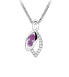 Timeless silver pendant with pink zircon SVLP0633SH8R200