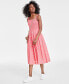 Women's Printed Smocked-Bodice Midi Dress, Created for Macy's