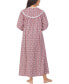 Cotton Lace-Trim Flannel Nightgown