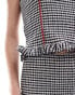 COLLUSION gingham bandeau top co-ord