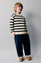 Striped knit sweater