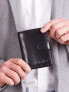Фото #8 товара Мужское портмоне кожаное черное вертикальное на кнопке Portfel-CE-PR-PC-101L-PA.17-czarny Factory Price