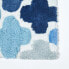 Rutschfeste Badematte mit blauem Muster