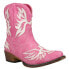 Фото #4 товара Roper Amelia Snip Toe Cowboy Booties Womens Pink Casual Boots 09-021-1567-3031