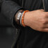 Men´s Leather Bracelet Stranded Cognac RR-L0079-S