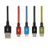 Фото #2 товара Универсальный кабель USB-MicroUSB/USB-C/Lightning Ibox IKUM4W1CLR Чёрный Разноцветный 1,2 m