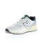 Фото #4 товара New Balance 574 U574VX2 Mens White Leather Lace Up Lifestyle Sneakers Shoes