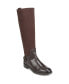 Castagno Brown Faux Leather/Microsuede