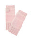 Forte Cashmere Plaited Colorblocked Cashmere Texting Gloves Women's Pink