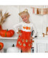 Little and Big Girls Pumpkin Long Sleeve Tutu Dress