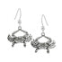 DIVE SILVER Crab Long Hook Earring